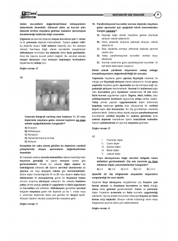 DUS Vaka Kampı Soruları ( 2.Cilt ) Klinik Bilimler - 1