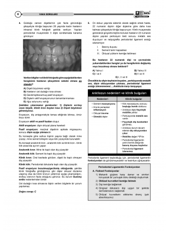 DUS Vaka Kampı Soruları ( 3.Cilt ) Klinik Bilimler - 2