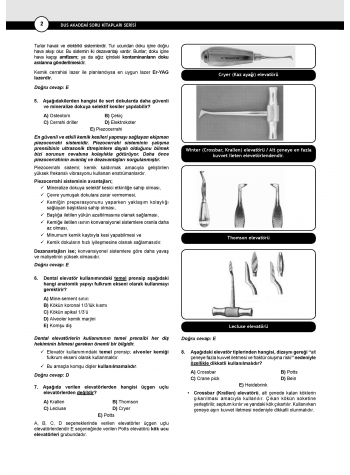 Dusdatamax Ağız Cerrahisi Soruları ( 5.Baskı )