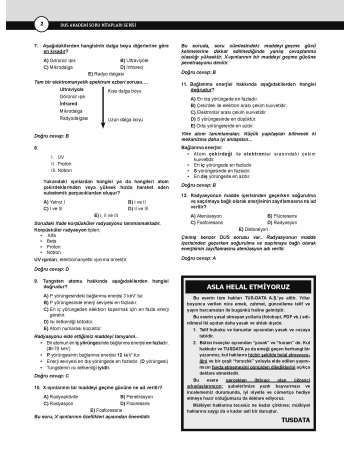 Dusdatamax Ağız Radyolojisi Soruları ( 5.Baskı )