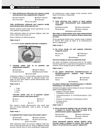 Dusdatamax Pedodonti Soruları ( 5.Baskı )