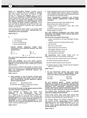 Dusdatamax Restoratif Diş Soruları ( 5.Baskı )