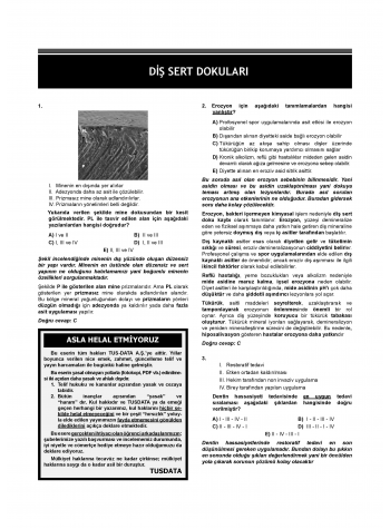 Dusdatamax Restoratif Diş Soruları ( 5.Baskı )