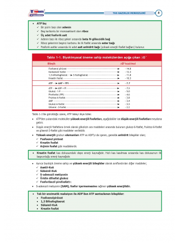 TUS Kampı Kitabı ( Hedef 65 ) Biyokimya