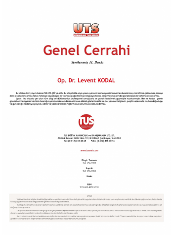 UTS GENEL CERRAHİ KONU KİTABI ( 11.BASKI ) 