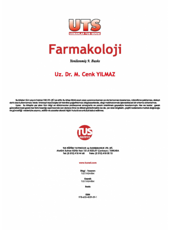 UTS KONU KİTABI - FARMAKOLOJİ ( 9.BASKI )