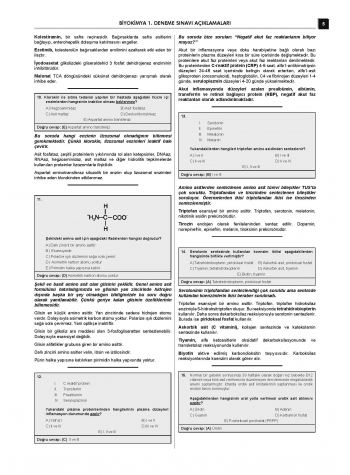 24 Açıklamalı Deneme Serisi - Biyokimya