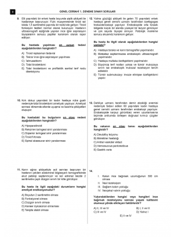 24 Açıklamalı Deneme Serisi - Genel Cerrahi