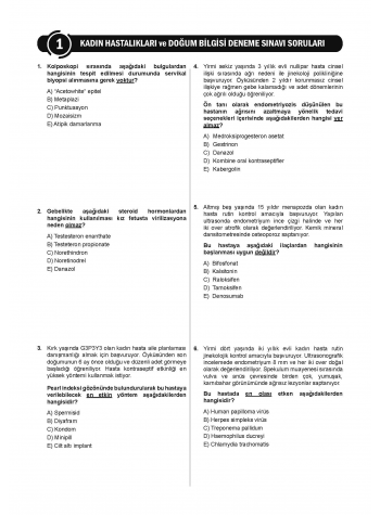 24 Açıklamalı Deneme Serisi - Kadın Doğum