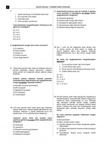 24 Açıklamalı Deneme Serisi - Küçük Stajlar