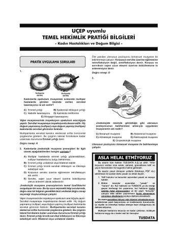 Klinisyen Soruları Kadın Doğum ( 15.Baskı )