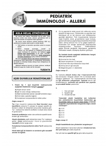 Klinisyen Soruları Pediatri ( 18.Baskı ) 1.2.Cilt