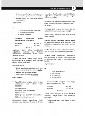 DUS Miadent Soruları ( 8.Baskı ) Ağız Radyolojisi