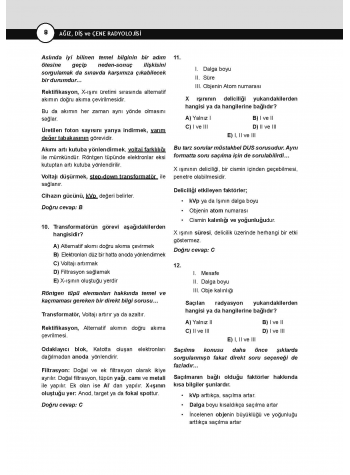 DUS Miadent Soruları ( 8.Baskı ) Ağız Radyolojisi