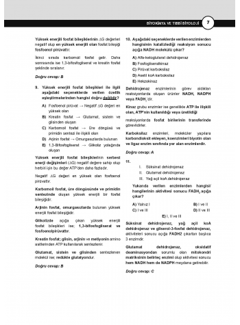 DUS Miadent Soruları ( 8.Baskı ) Biyokimya