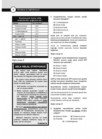 DUS Miadent Soruları ( 8.Baskı ) Biyokimya