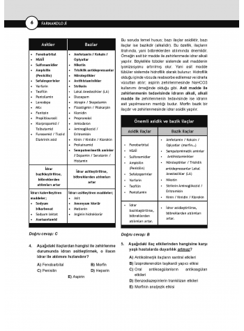 DUS Miadent Soruları ( 8.Baskı ) Farmakoloji