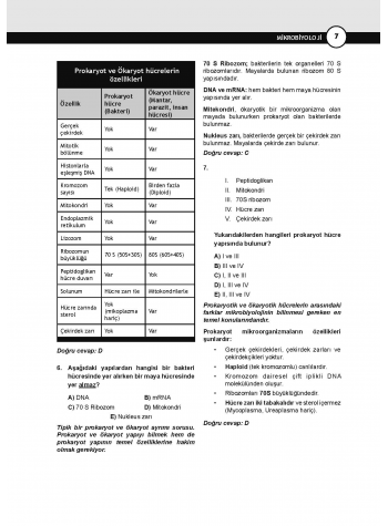 DUS Miadent Soruları ( 8.Baskı ) Mikrobiyoloji