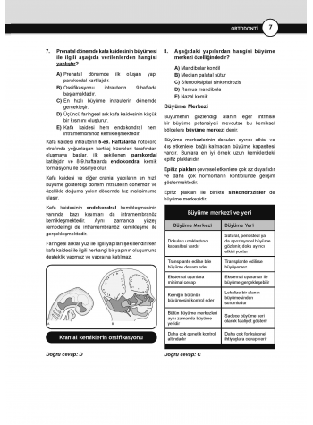 DUS Miadent Soruları ( 8.Baskı ) Ortodonti