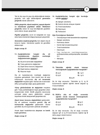 DUS Miadent Soruları ( 8.Baskı ) Peridontoloji