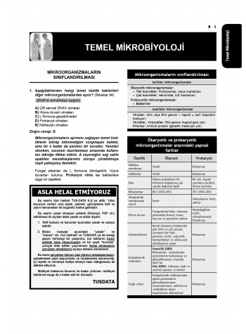 Tüm Tus Soruları ( 34.Baskı ) Mikrobiyoloji