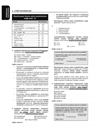 Tüm Tus Soruları ( 33.Baskı ) Biyokimya