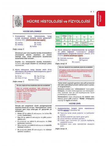 Tüm Tus Soruları ( 33.Baskı ) Fizyoloji