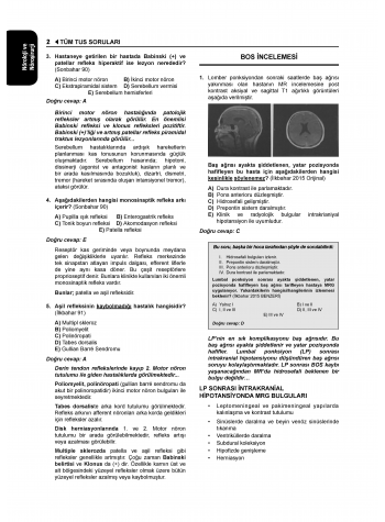 Tüm Tus Soruları ( 33.Baskı ) Küçük Stajlar