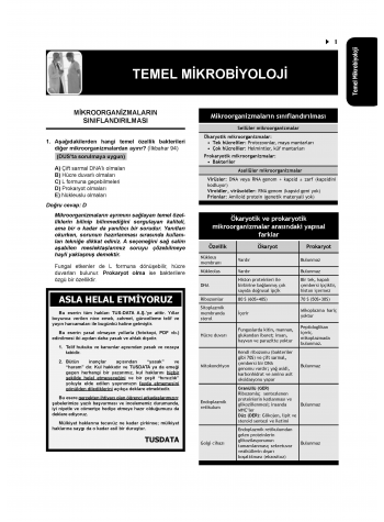 Tüm Tus Soruları ( 33.Baskı ) Mikrobiyoloji