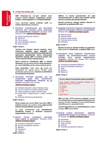 Tüm Tus Soruları ( 34.Baskı ) Fizyoloji