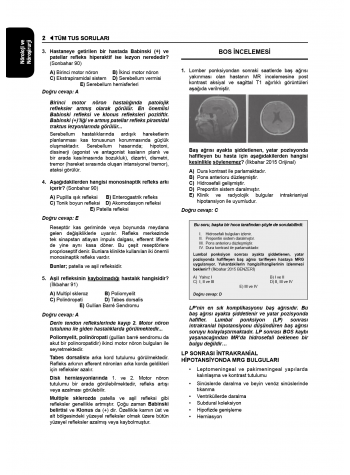 Tüm Tus Soruları ( 34.Baskı ) Küçük Stajlar