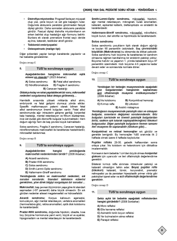 Ydus Çıkmış Soruları Pediatri SPİRALLİ - 9. Baskı